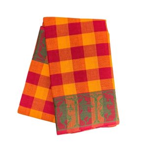 Bharathanatyam Dance Practice Saree Checked Design Online