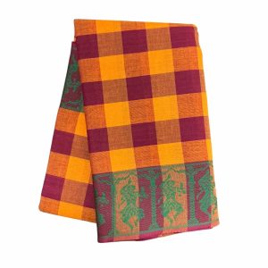 Bharathanatyam Dance Practice Saree Checked Design Online