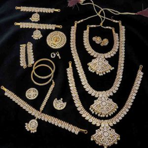 Bharatanatyam Kuchipudi Classical Dance Kemp White Stone  Full Set