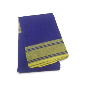 Bharathanatyam Dance Practice Royal blue Saree Plain Border Online