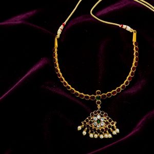Bharatanatyam Kuchipudi Short Classical Necklace Jewellery Set