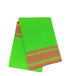 Bharathanatyam Dance Practice Green Saree Plain Border Online