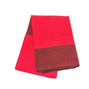 Bharathanatyam Dance Practice Red Saree Plain Border Online