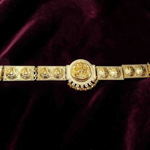 Bharatanatyam Kuchipudi Kemp Gold Plated HipBelt
