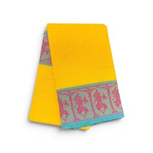 Bharathanatyam Dance Practice Lemon yellow Saree Doll Border Online