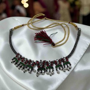 Bharatanatyam Kuchipudi Short Classical Necklace Jewellery Set