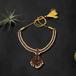 Bharatanatyam Kuchipudi Short Classical Necklace Jewellery Set