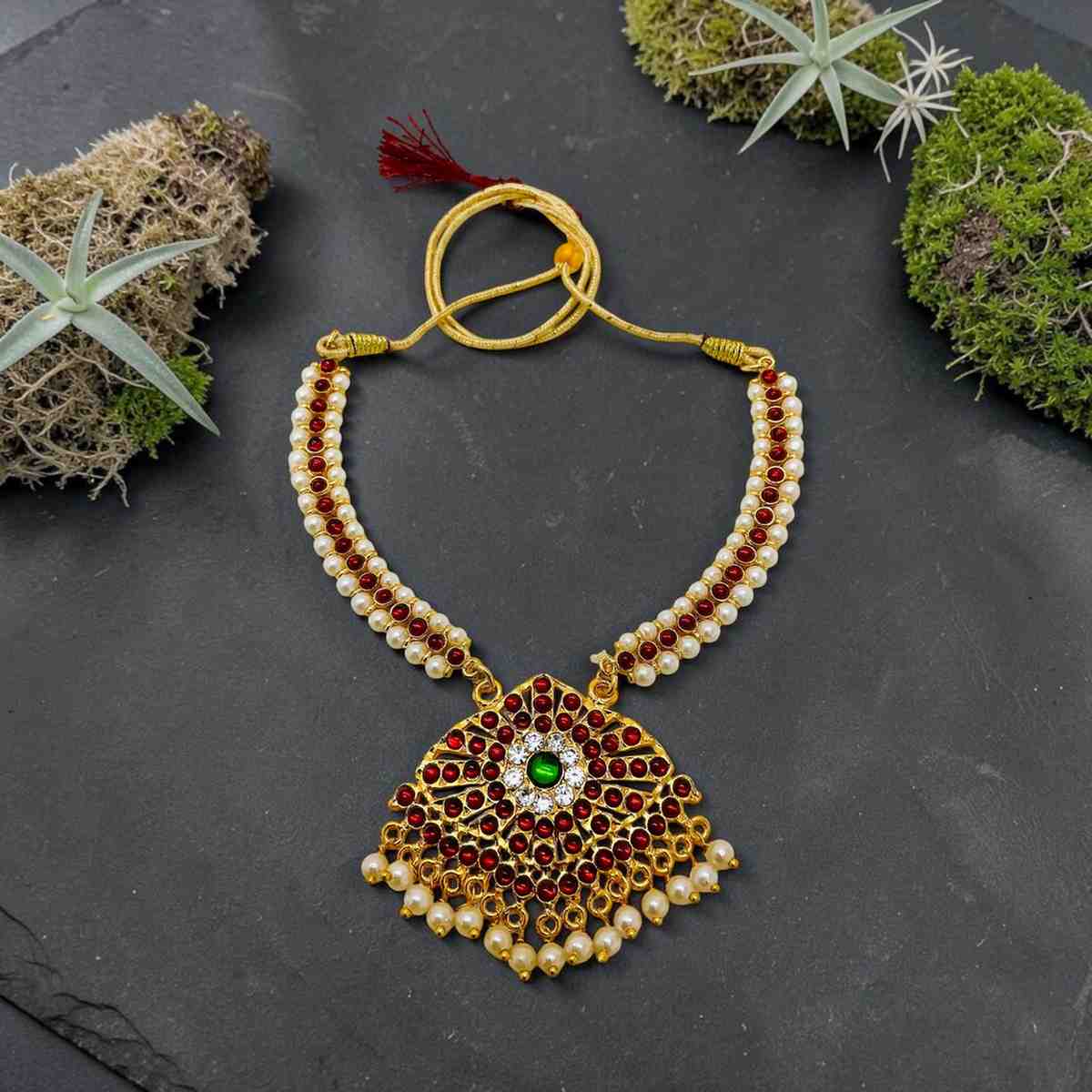 Bharatanatyam Kuchipudi Short Classical Necklace Jewellery Set