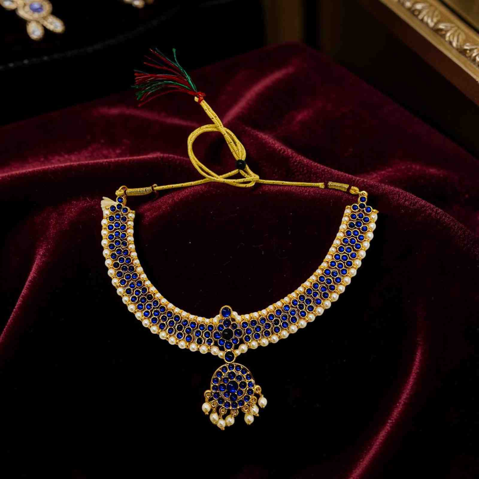Bharatanatyam Kuchipudi Short Classical Necklace Jewellery Set