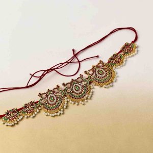 Bharatanatyam Kuchipudi Kemp Gold Plated HipBelt