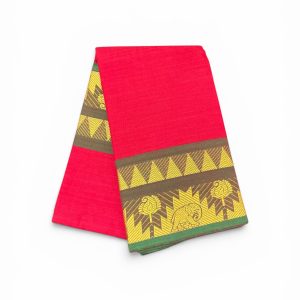 Bharathanatyam Dance Practice Red Doll Border Saree Online