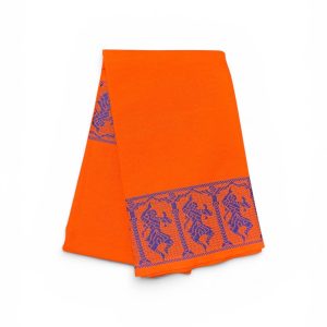 Bharathanatyam Dance Practice orange Doll Border Saree Online