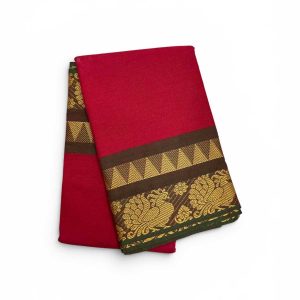 Bharathanatyam Dance Practice Red Doll Border Saree Online