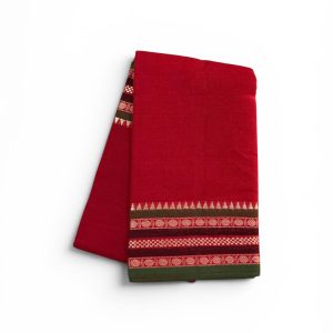 Bharathanatyam Dance Practice Red Doll Border Saree Online