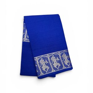 Bharathanatyam Dance Practice Blue Doll Border Saree Online