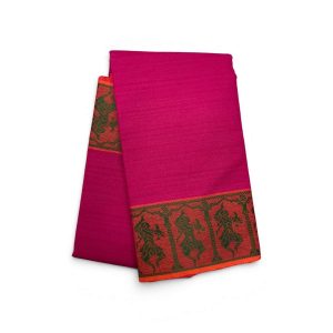 Bharathanatyam Dance Practice pink  Doll Border Saree Online
