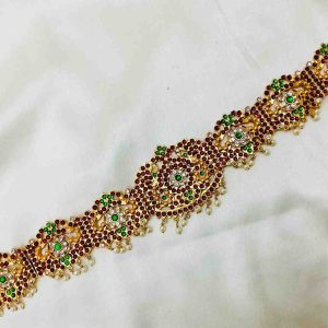 Bharatanatyam Kuchipudi Kemp Gold Plated HipBelt