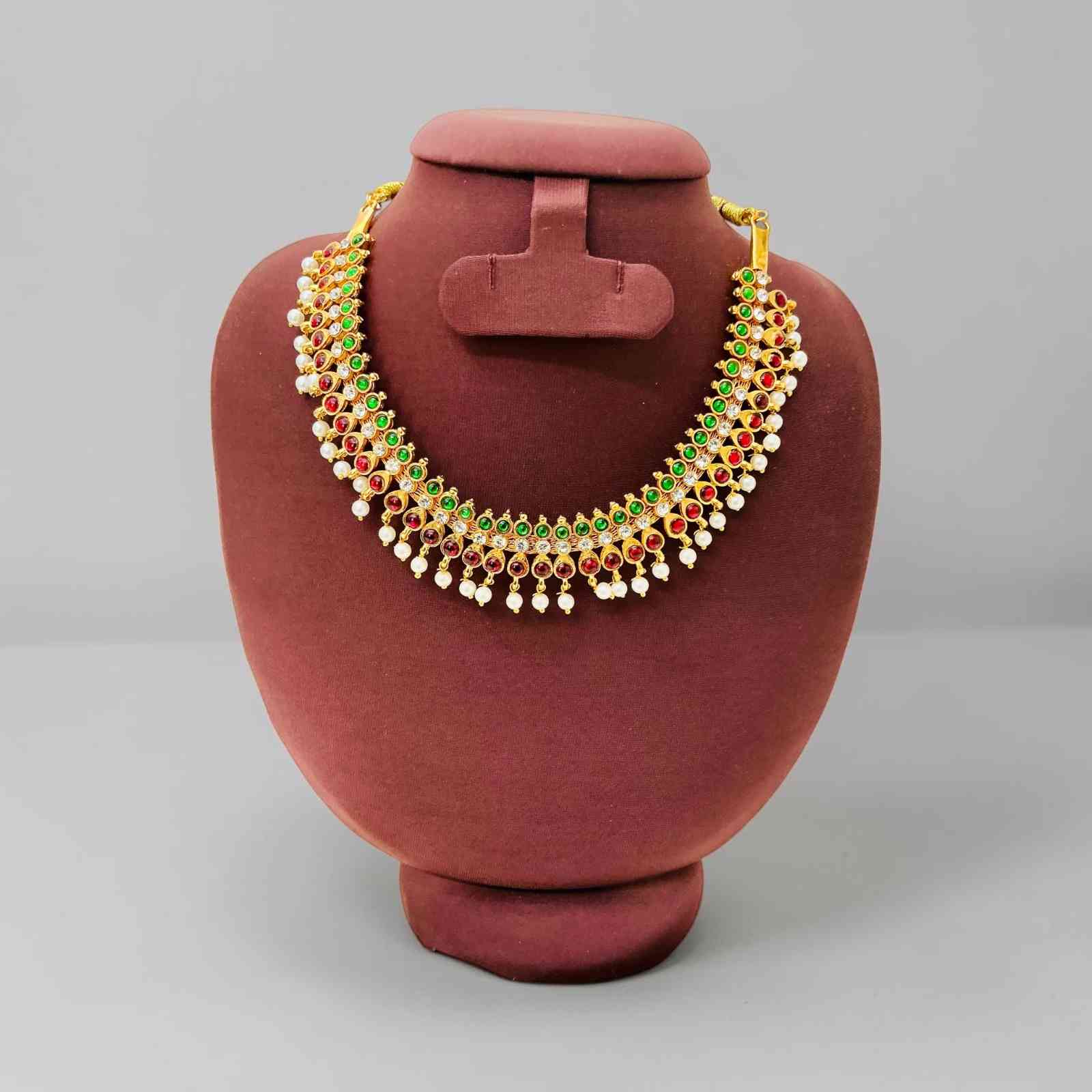 Bharatanatyam Kuchipudi Short Classical Necklace Jewellery Set