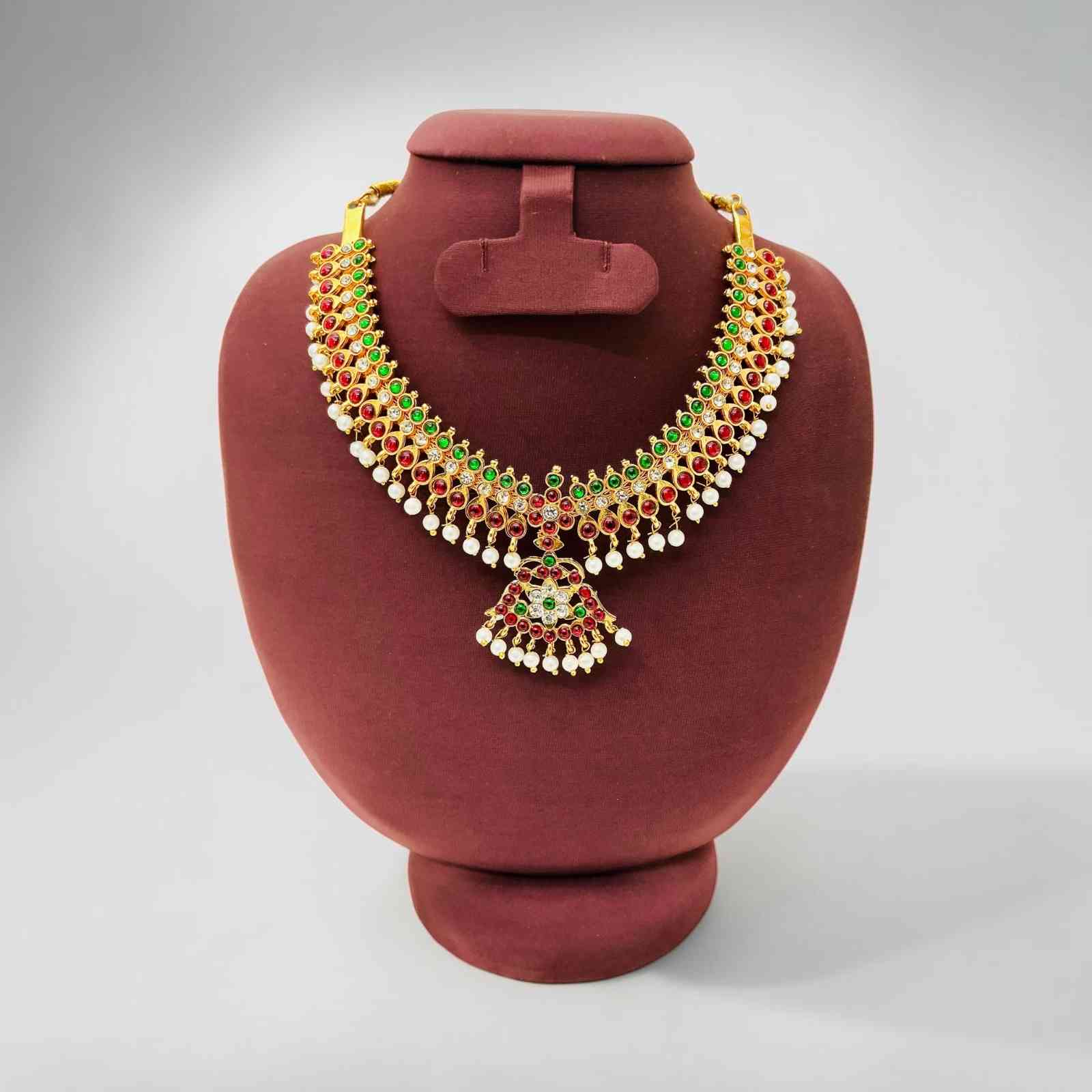Bharatanatyam Kuchipudi Short Classical Necklace Jewellery Set