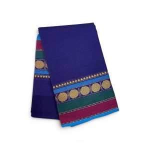 Bharathanatyam Dance Practice Saree Royal blue Coin Border Online