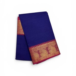 Buy Bharatanatyam Dance Practice Saree Royal blue Zari Border Online