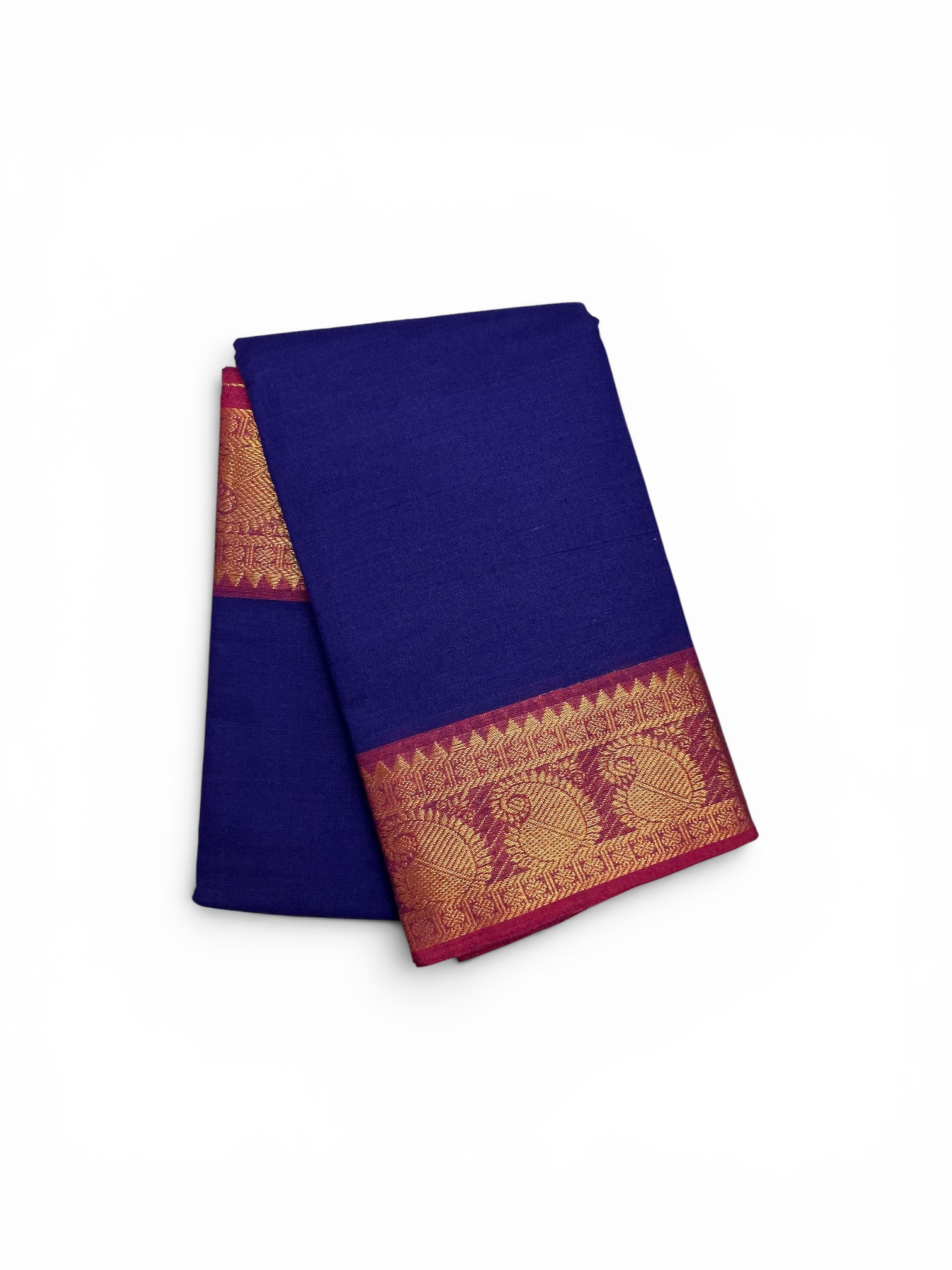 Buy Bharatanatyam Dance Practice Saree Royal blue Zari Border Online