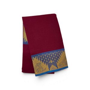 Bharathanatyam Dance Practice Maroon Veena Design Saree Online