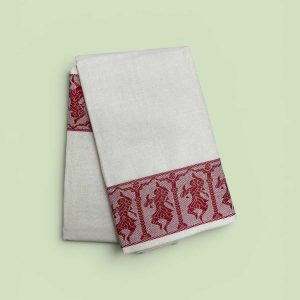 Bharathanatyam Dance Practice White Saree Doll Border Online