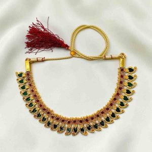 Bharatanatyam Kuchipudi Short Classical Necklace Jewellery Set
