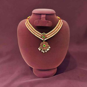 Bharatanatyam Kuchipudi Short Classical Necklace Jewellery Set