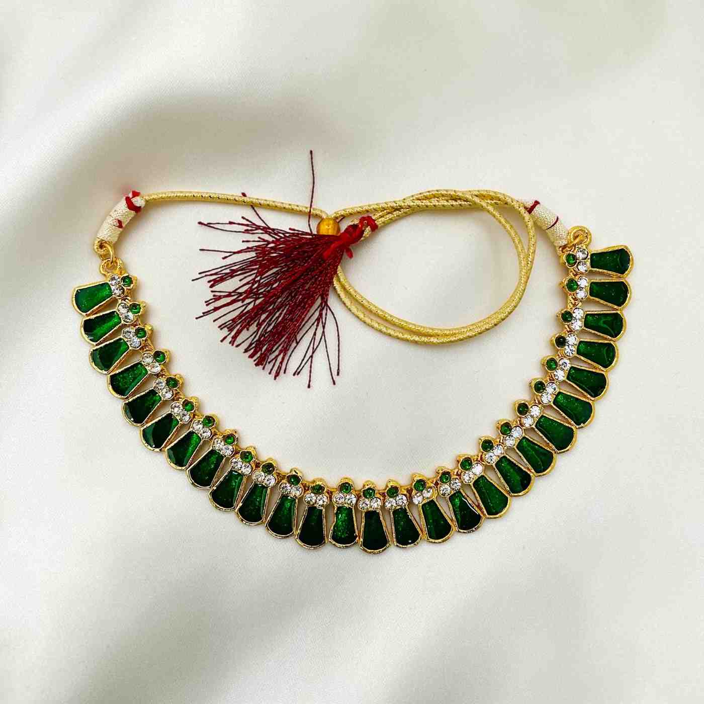 Bharatanatyam Kuchipudi Short Classical Necklace Jewellery Set