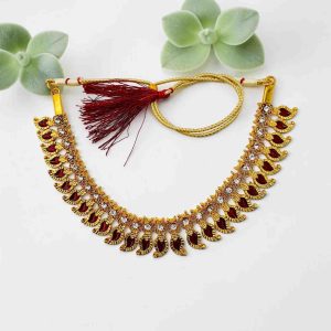Bharatanatyam Kuchipudi Short Classical Necklace Jewellery Set