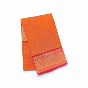 Buy Bharatanatyam Dance Practice Saree Green  With Red Zari Border Online