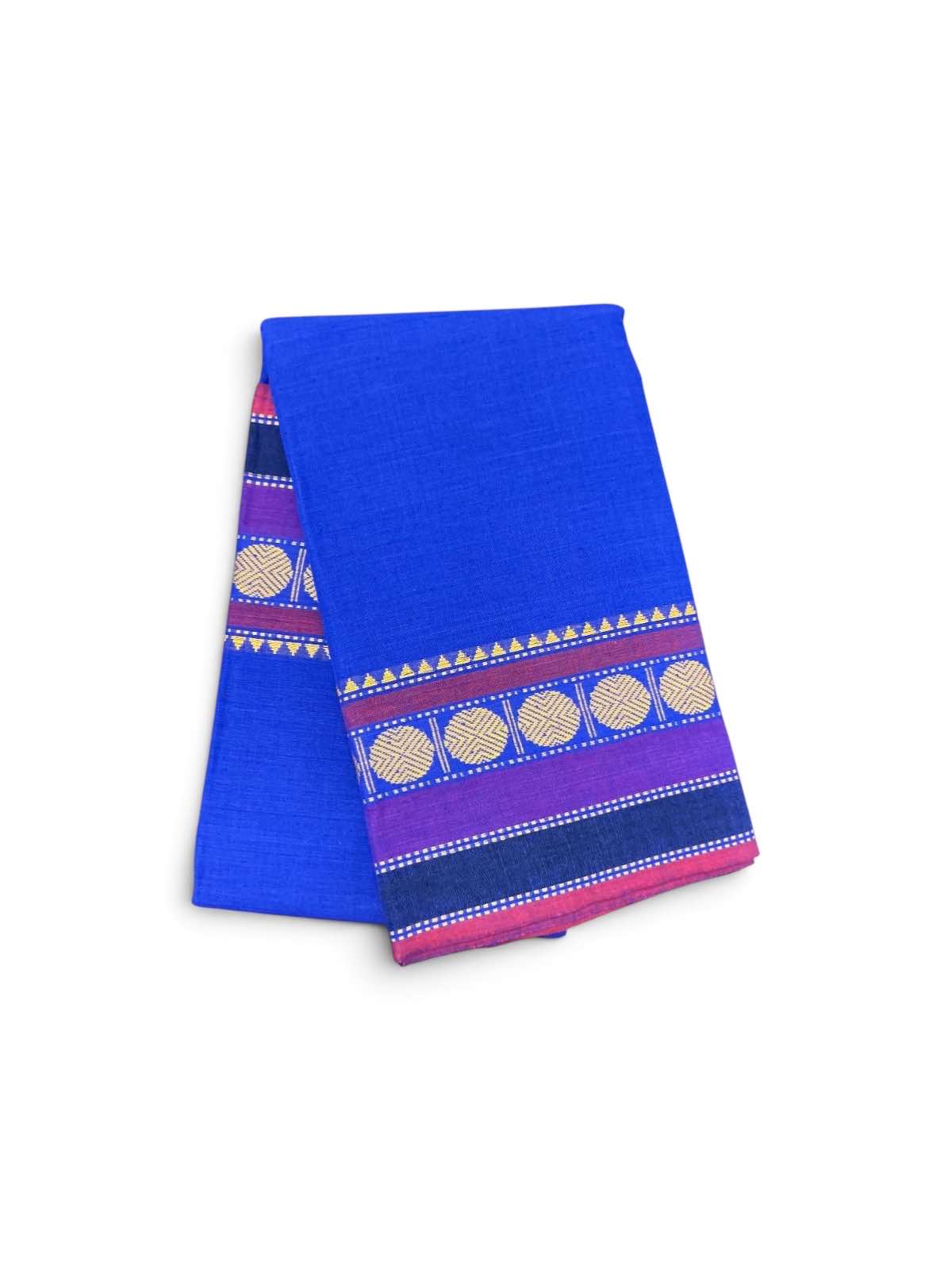 Bharathanatyam Dance Practice Saree Blue Coin Border Online