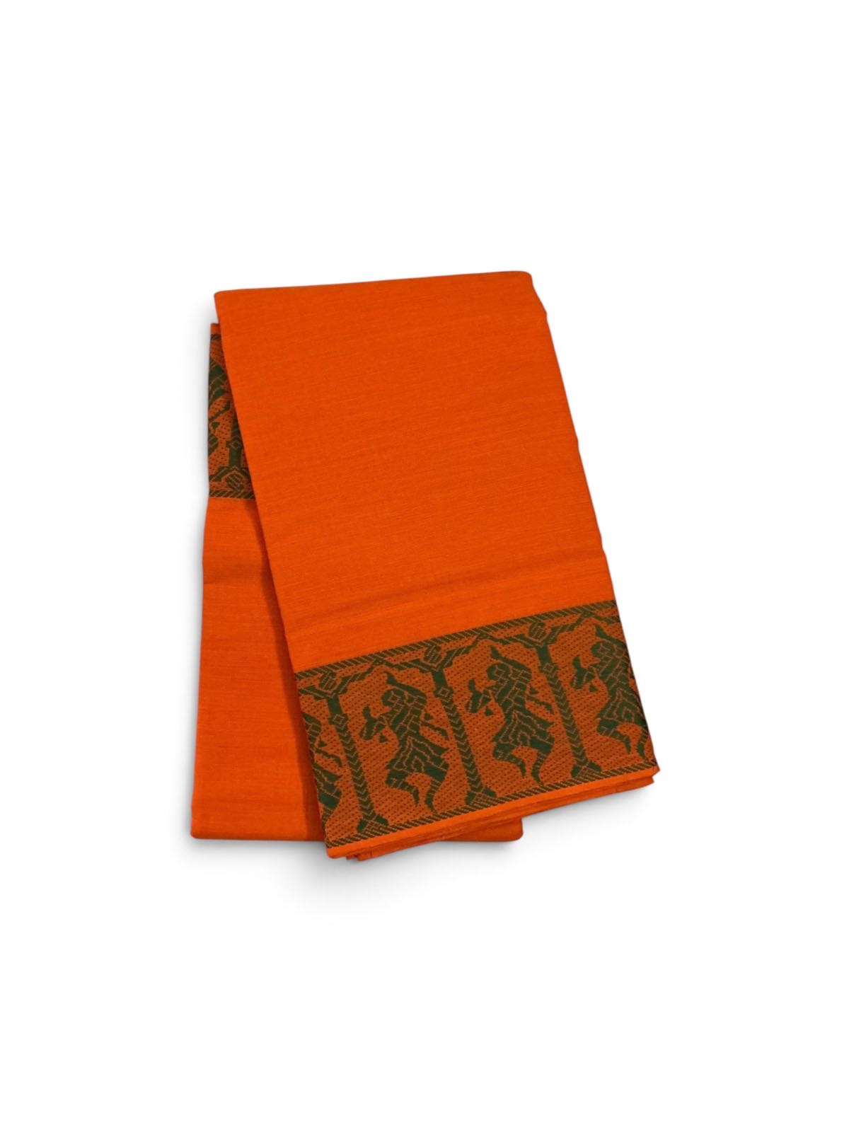 Bharathanatyam Dance Practice Saree Orange Doll Border Online