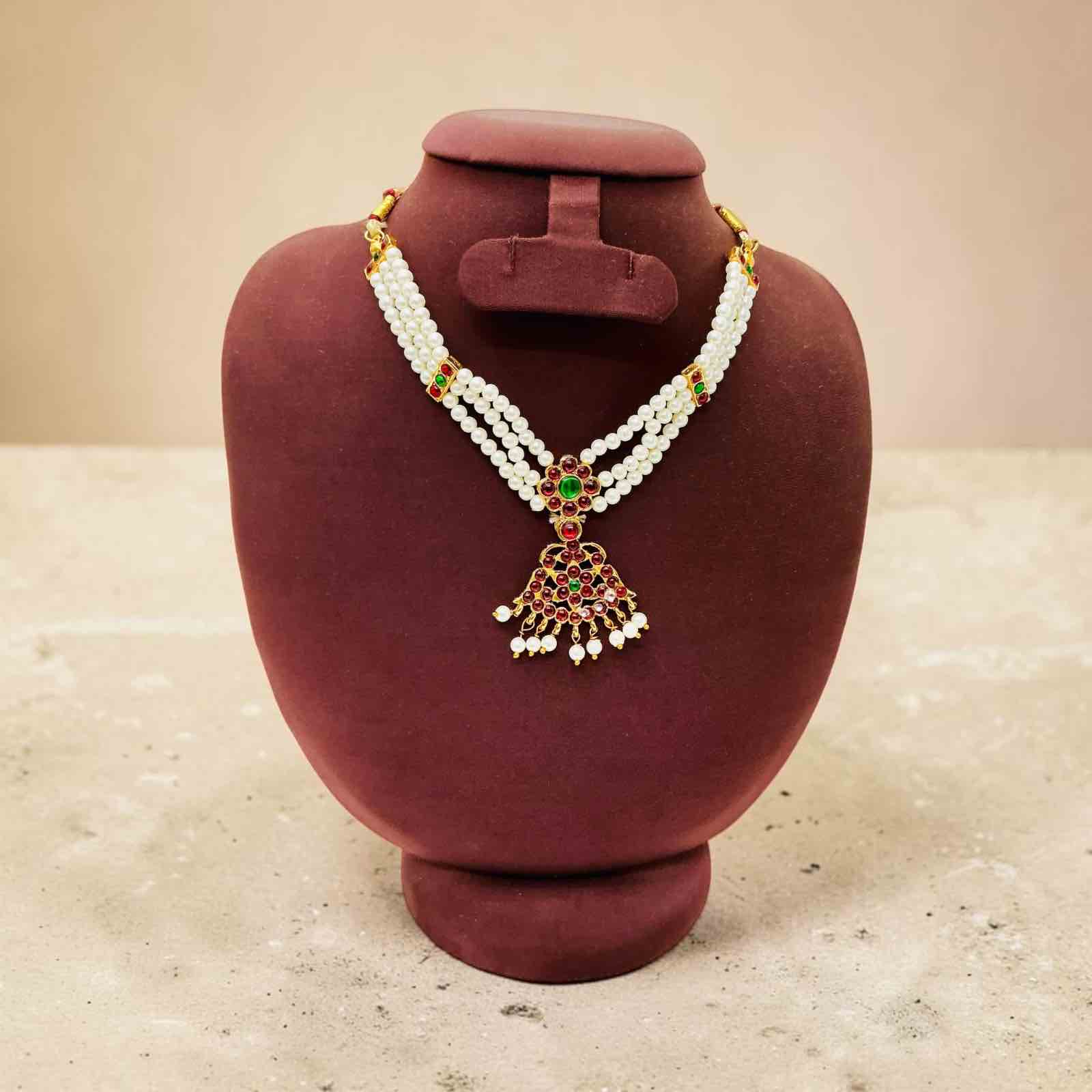 Bharatanatyam Kuchipudi Short Classical Necklace Jewellery Set