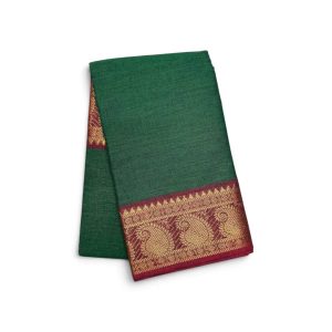 Buy Bharatanatyam Dance Practice Saree Green Zari Border Online Mango