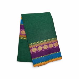 Bharathanatyam Dance Practice Saree Green Coin Border Online