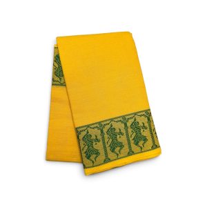 Bharathanatyam Dance Practice  Saree lemon yellow Doll Border Online