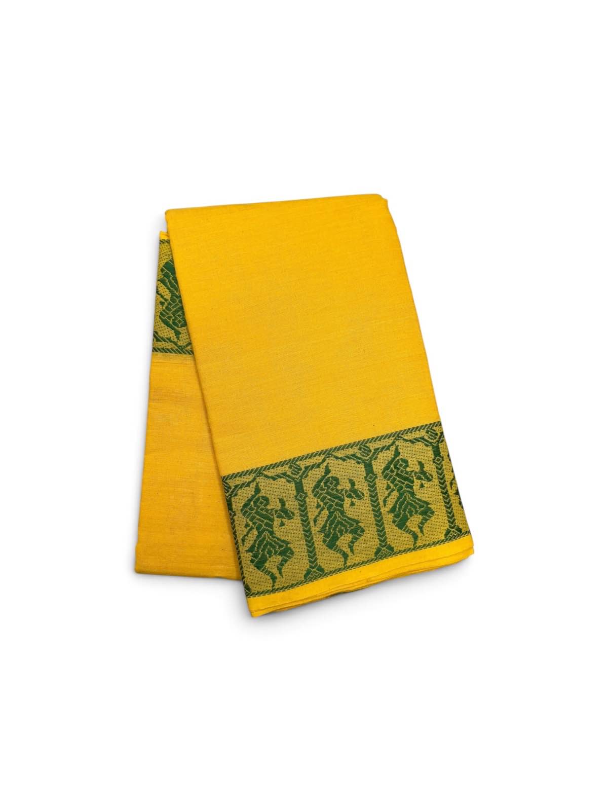 Bharathanatyam Dance Practice Saree lemon yellow Doll Border Online