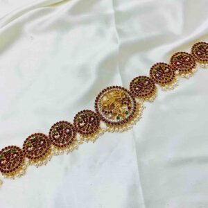 Bharatanatyam Kuchipudi Kemp Gold Plated HipBelt