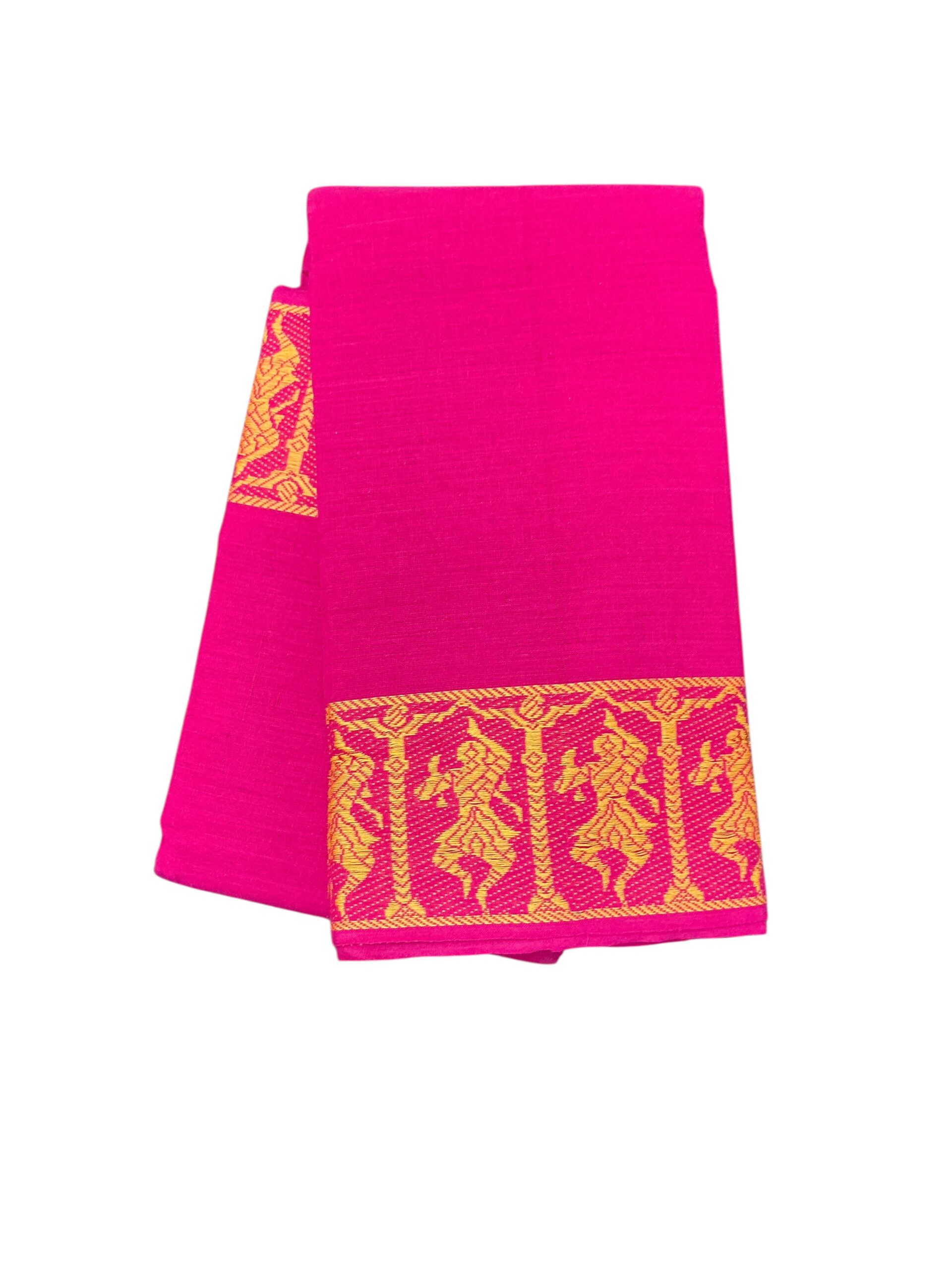 Bharathanatyam Dance Practice Saree Pink Doll Border Online