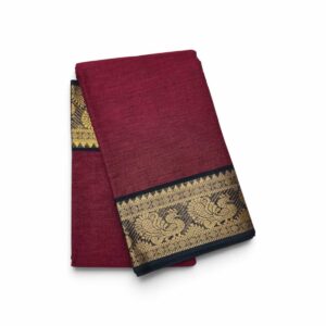 Buy Bharatanatyam Dance Practice Saree Maroon With Black Zari Border Online